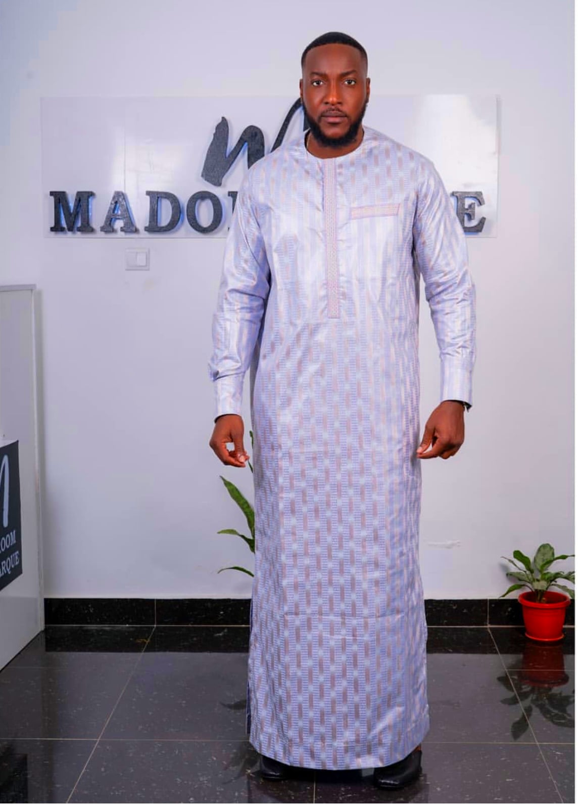 Tenue de fête Eid — Boubou icy blue